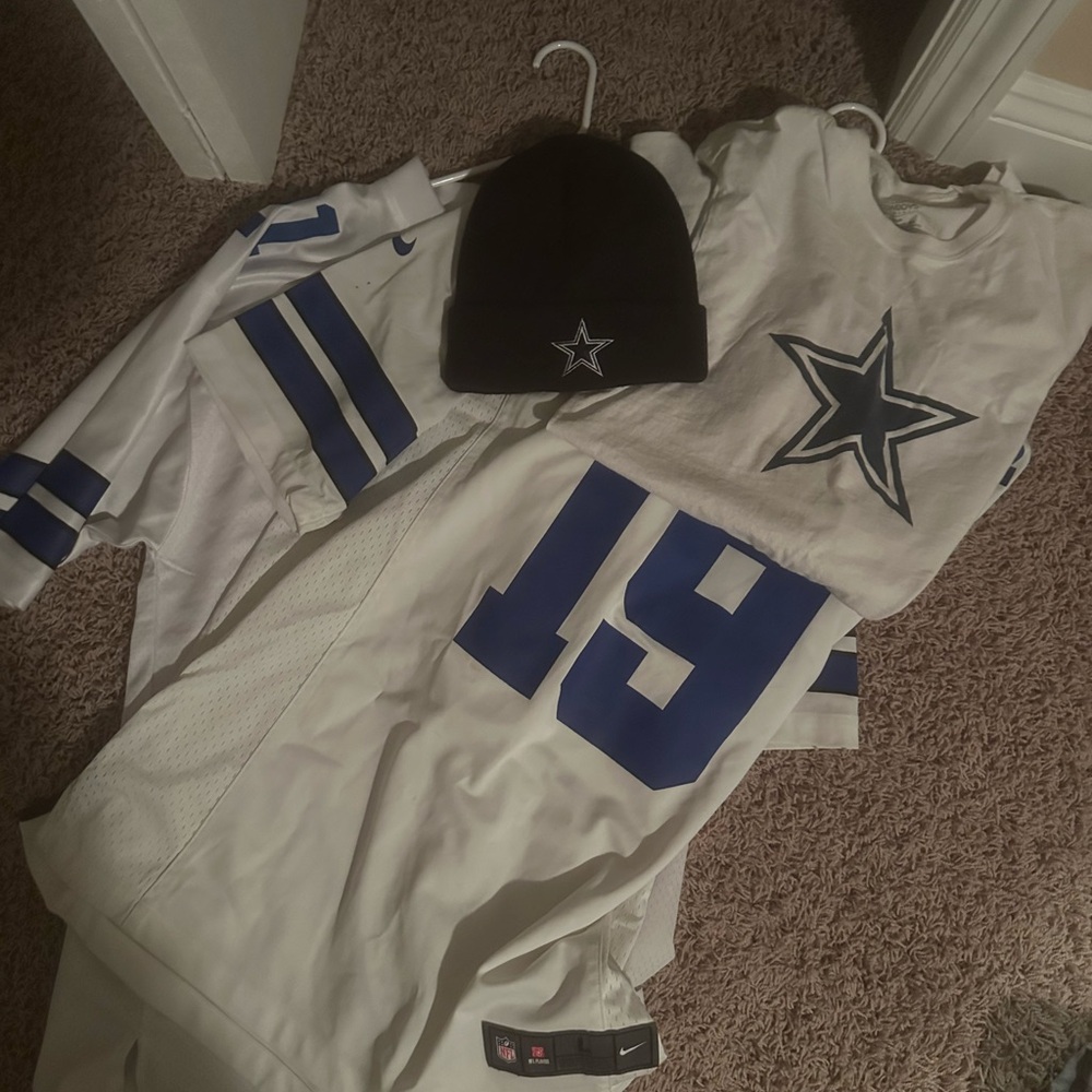 Dallas Cowboys Jerseys, shirt, and Beanie Set